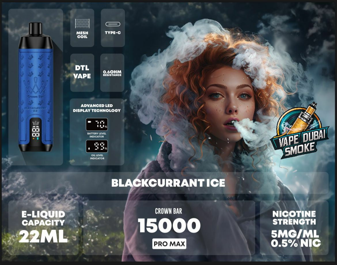 Al Fakher Crown Bar 15000 Puffs Pro Max Disposable Vape in Dubai