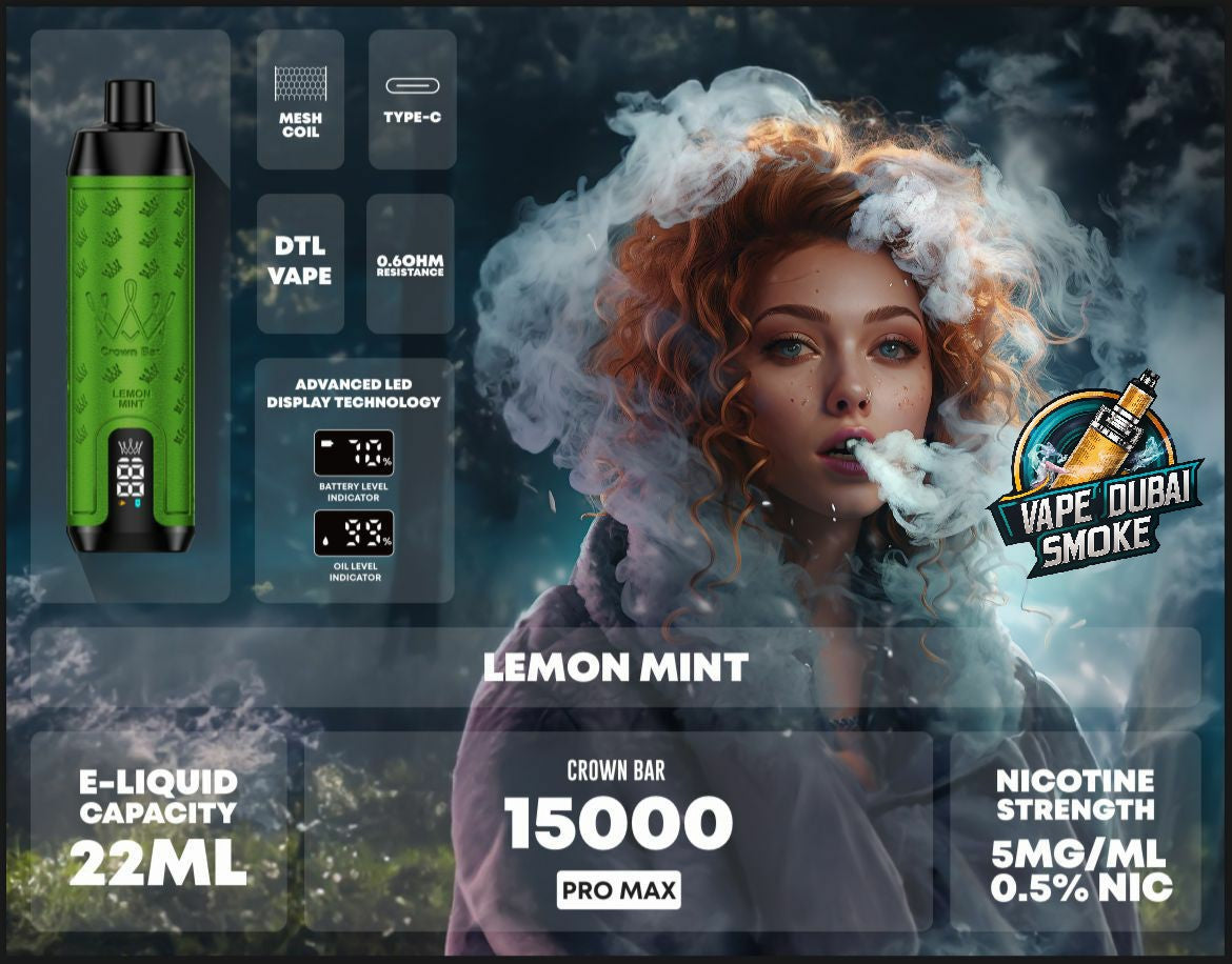 Al Fakher Crown Bar 15000 Puffs Pro Max Disposable Vape in Dubai