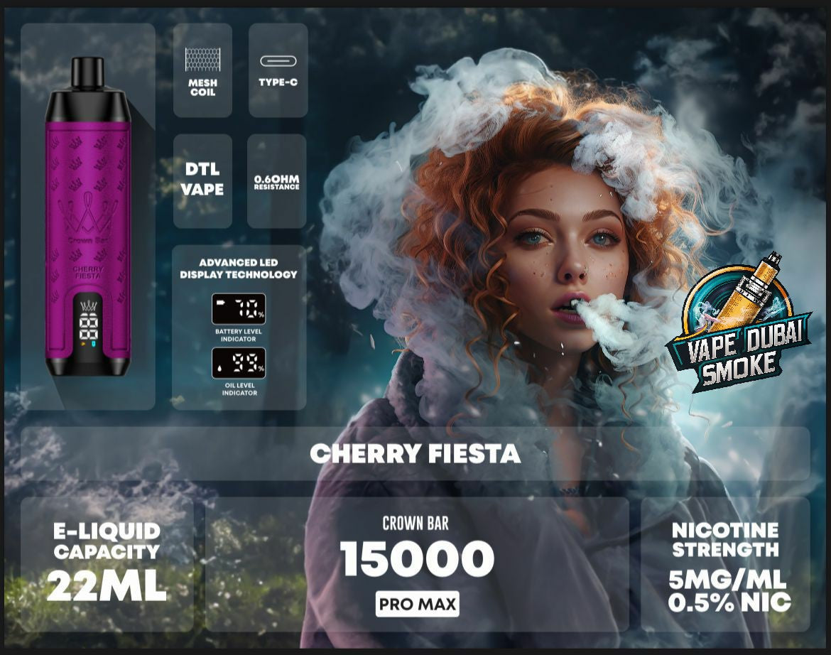 Al Fakher Crown Bar 15000 Puffs Pro Max Disposable Vape in Dubai