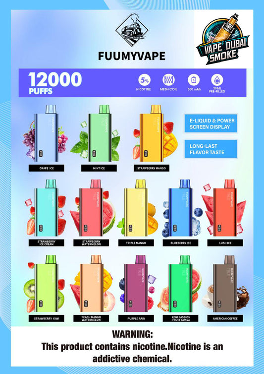 FUUMY VAPE TALE 12000puffs Best fruitful Flavor In UAE 2023-2024