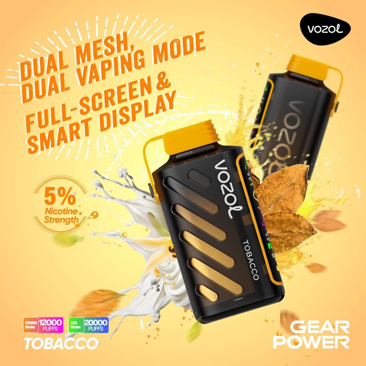 VOZOL Gear Power 20000 Puffs Disposable Vape