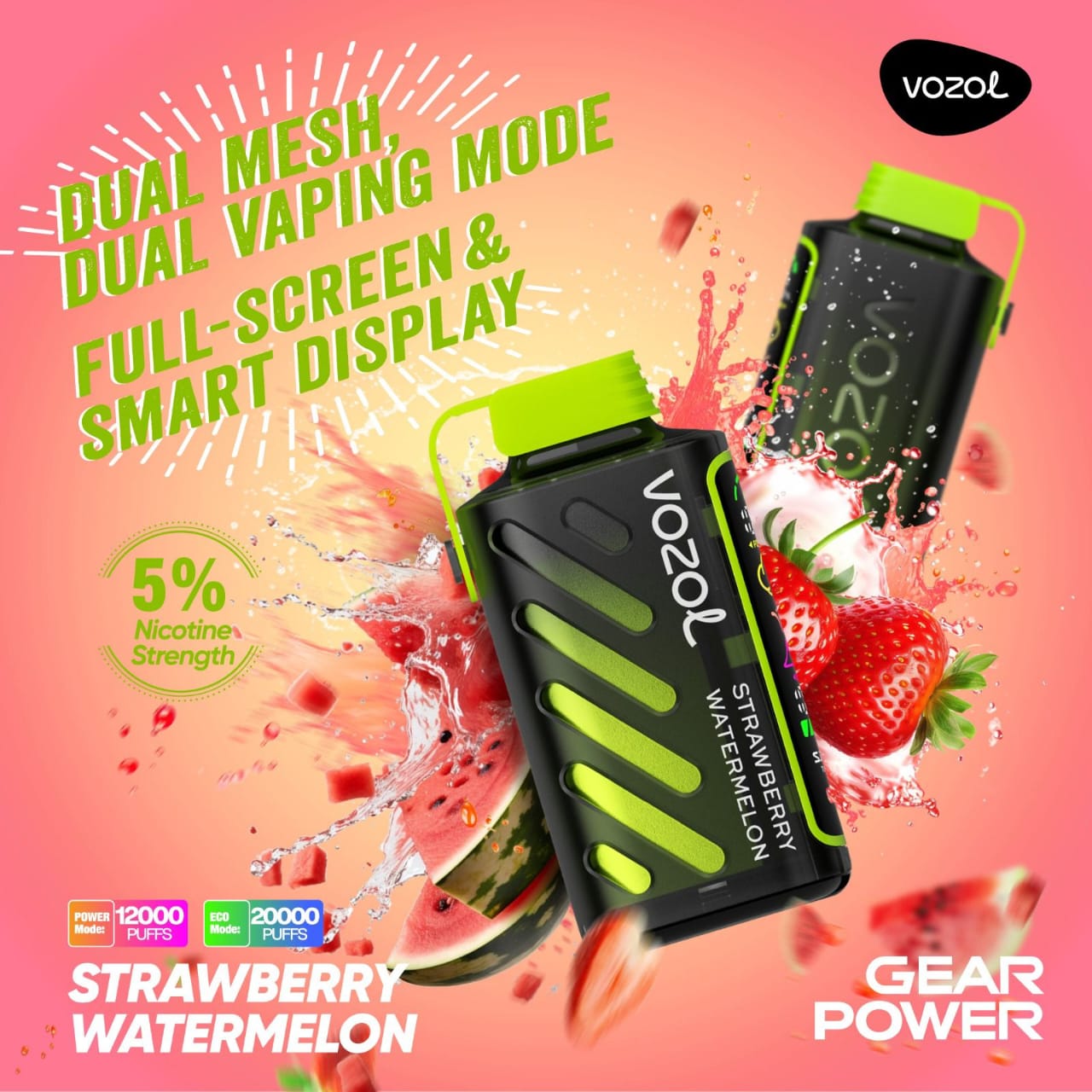 VOZOL Gear Power 20000 Puffs Disposable Vape