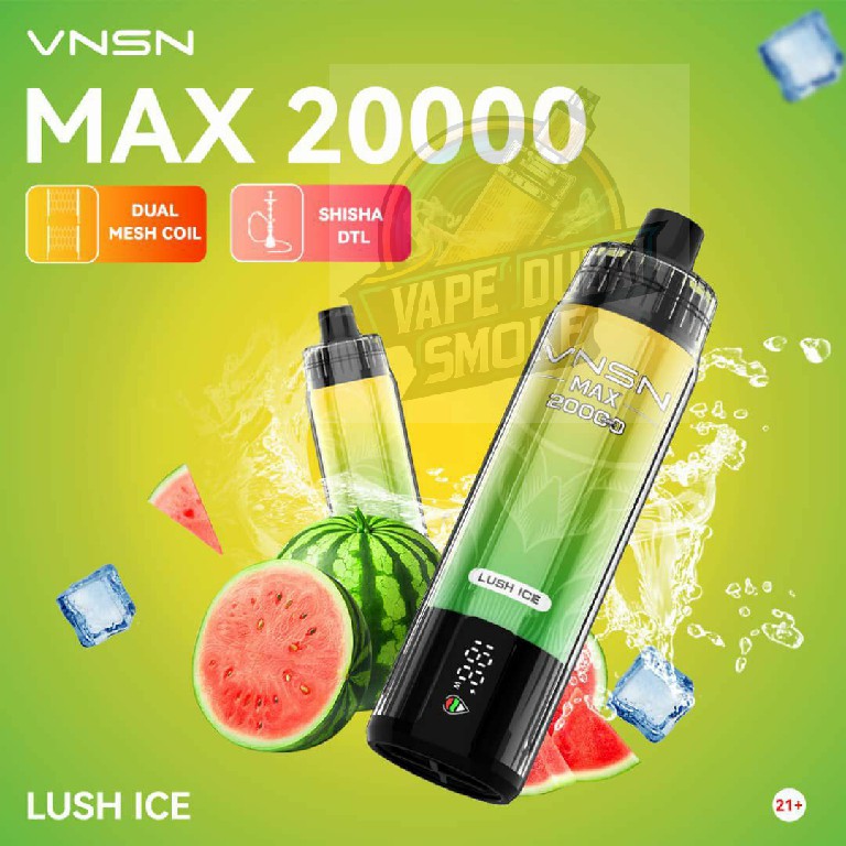 VNSN MAX 20000 Puffs 50mg Rechargeable Disposable Vape in Dubai, UAE