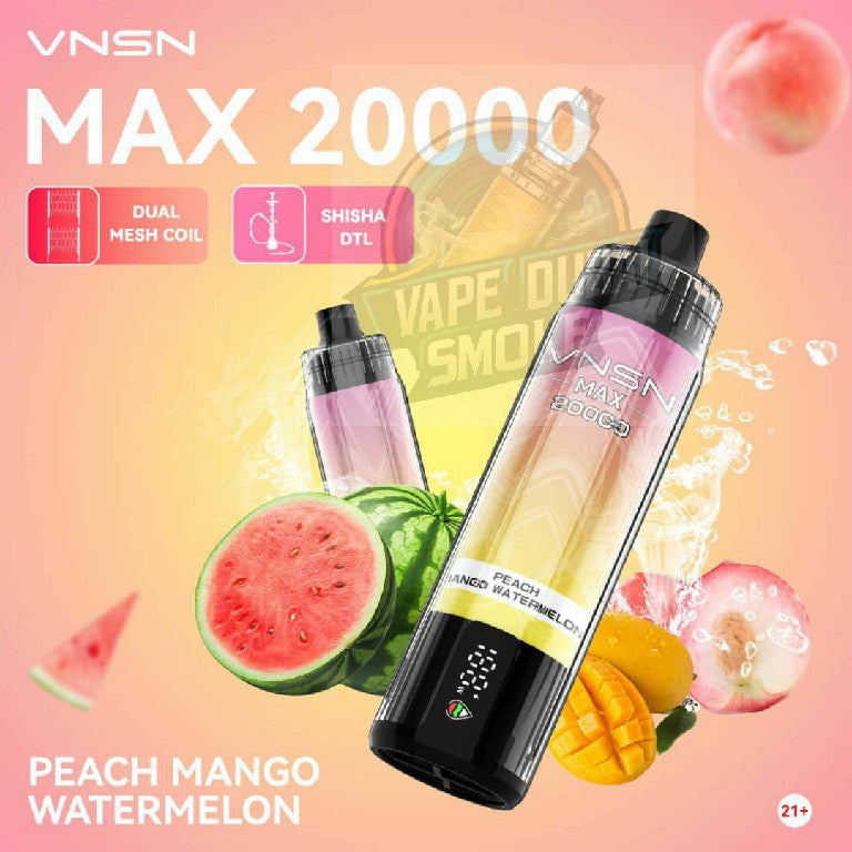 VNSN MAX 20000 Puffs 50mg Rechargeable Disposable Vape in Dubai, UAE