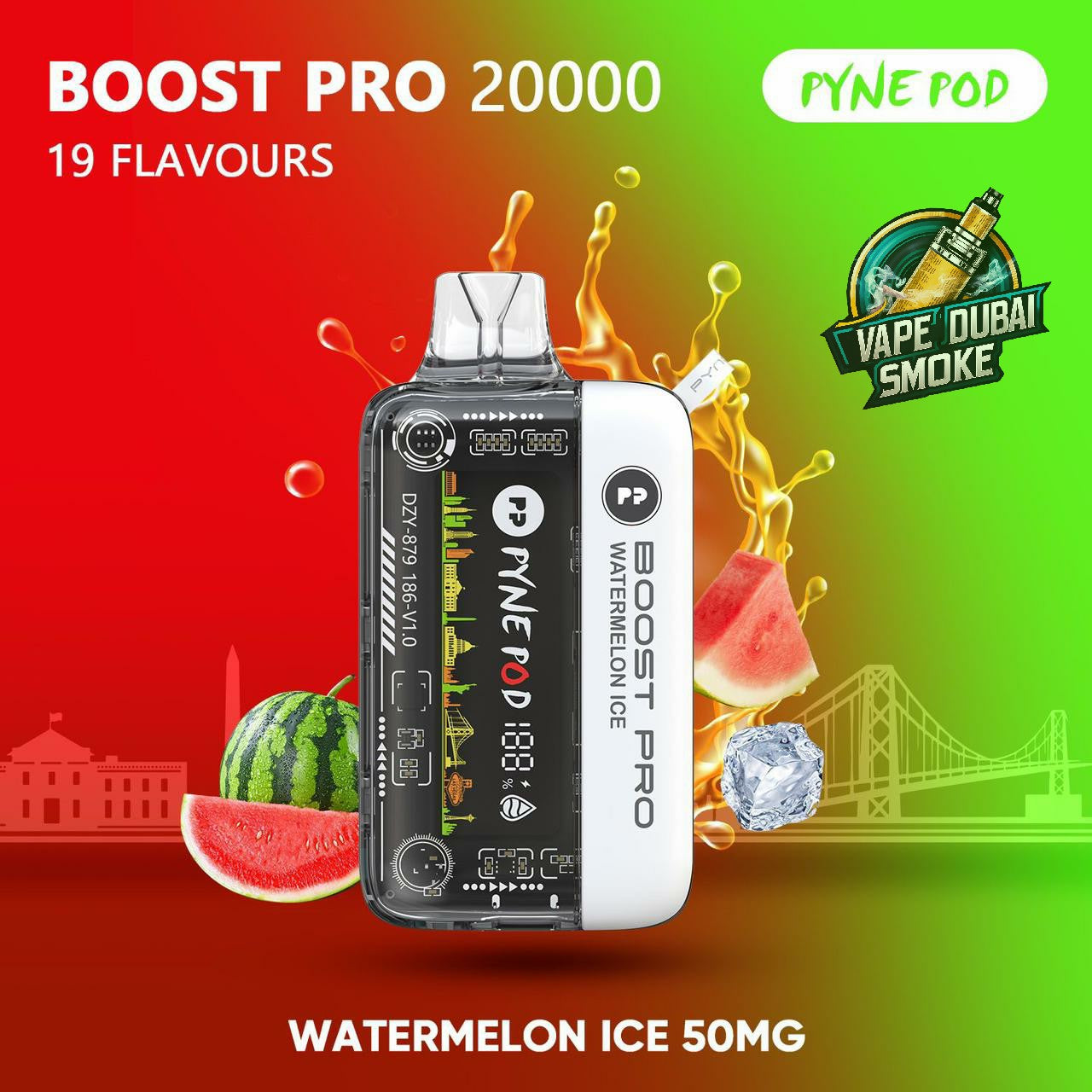 PYNE POD Boost Pro 20000 Puffs Disposable Vape In Dubai