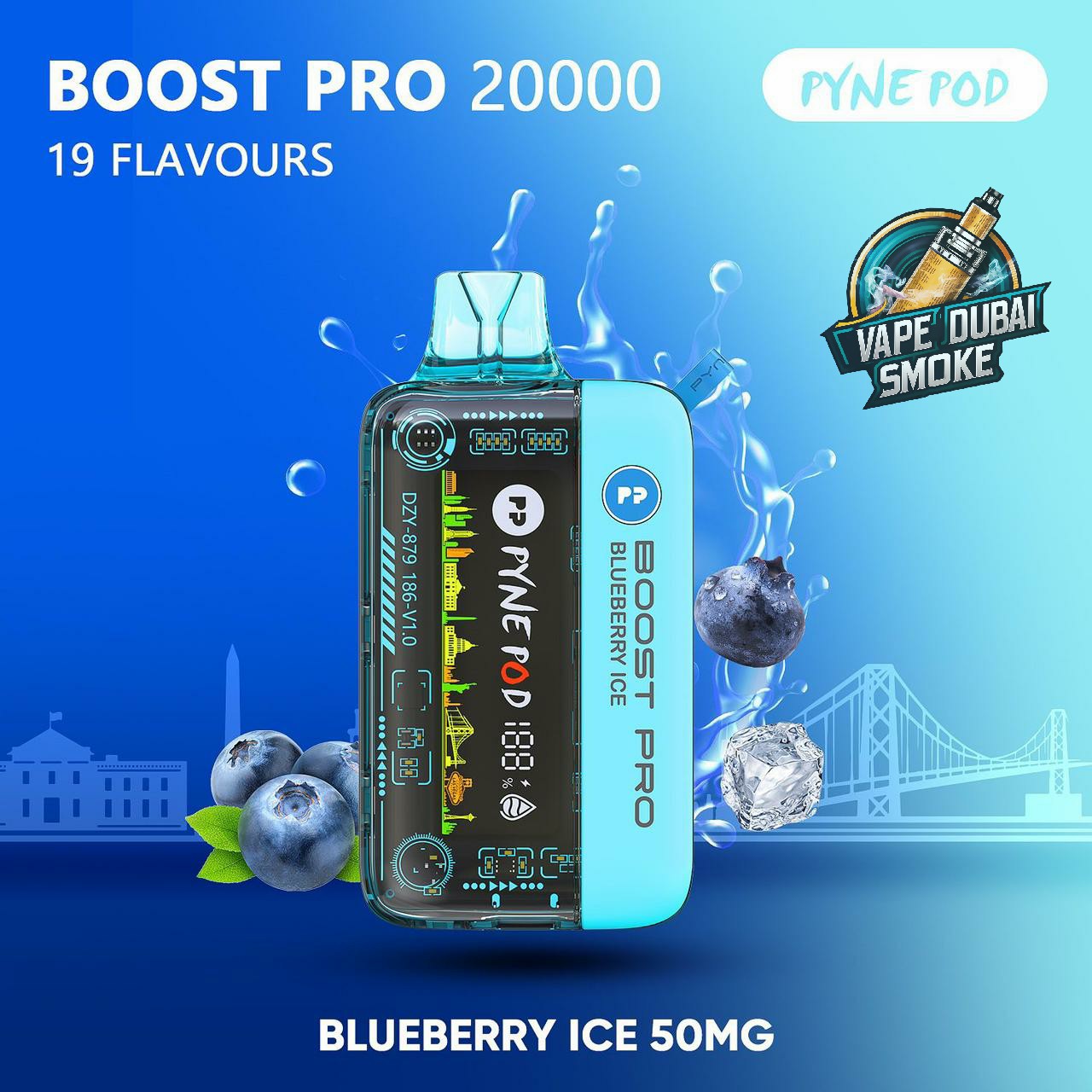 PYNE POD Boost Pro 20000 Puffs Disposable Vape In Dubai