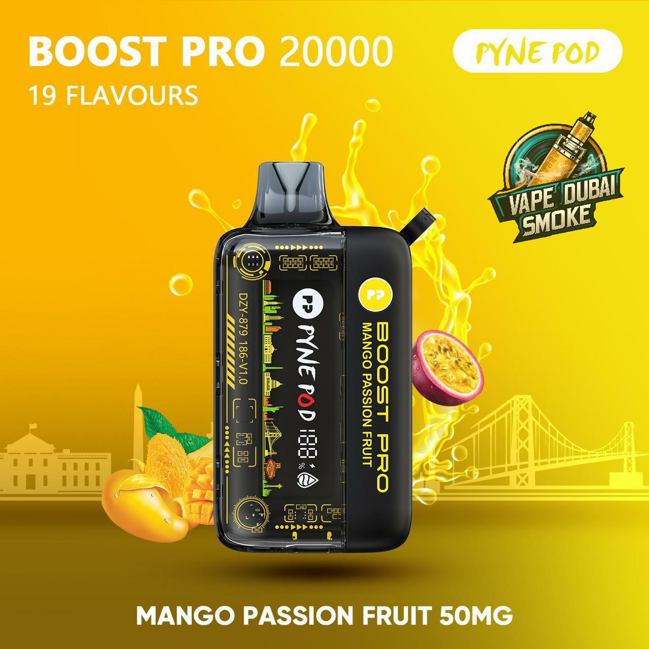 PYNE POD Boost Pro 20000 Puffs Disposable Vape In Dubai