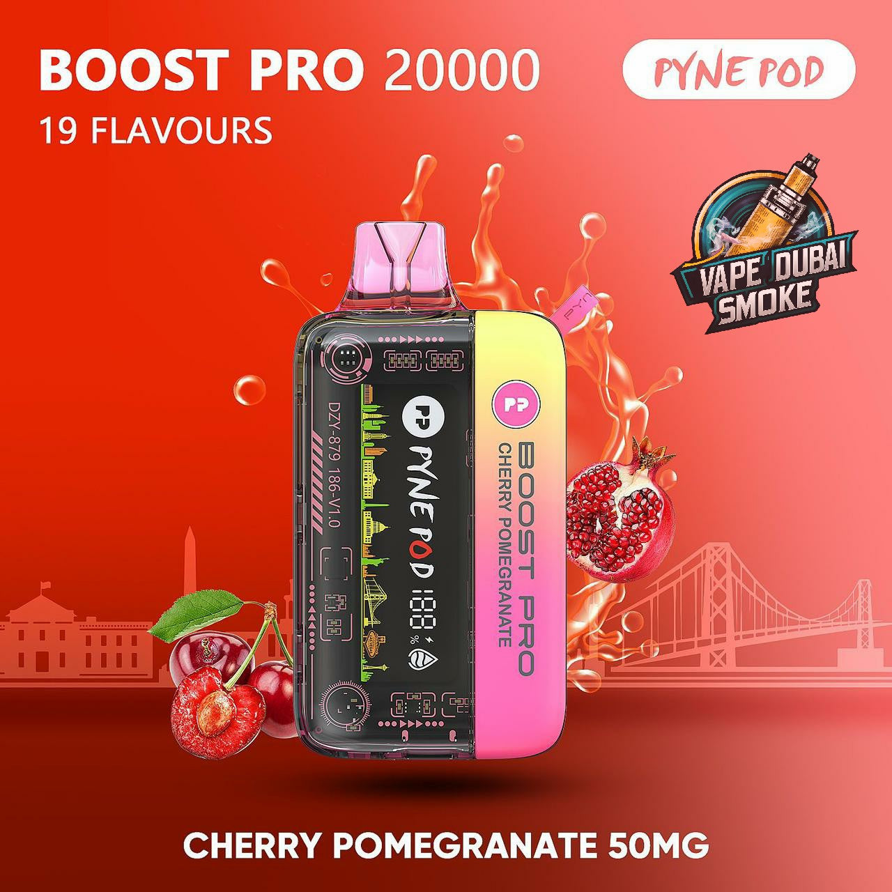 PYNE POD Boost Pro 20000 Puffs Disposable Vape In Dubai