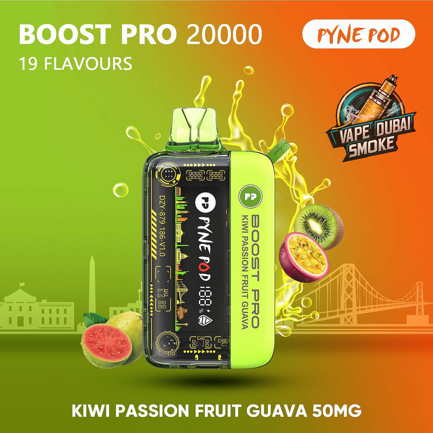 PYNE POD Boost Pro 20000 Puffs Disposable Vape In Dubai