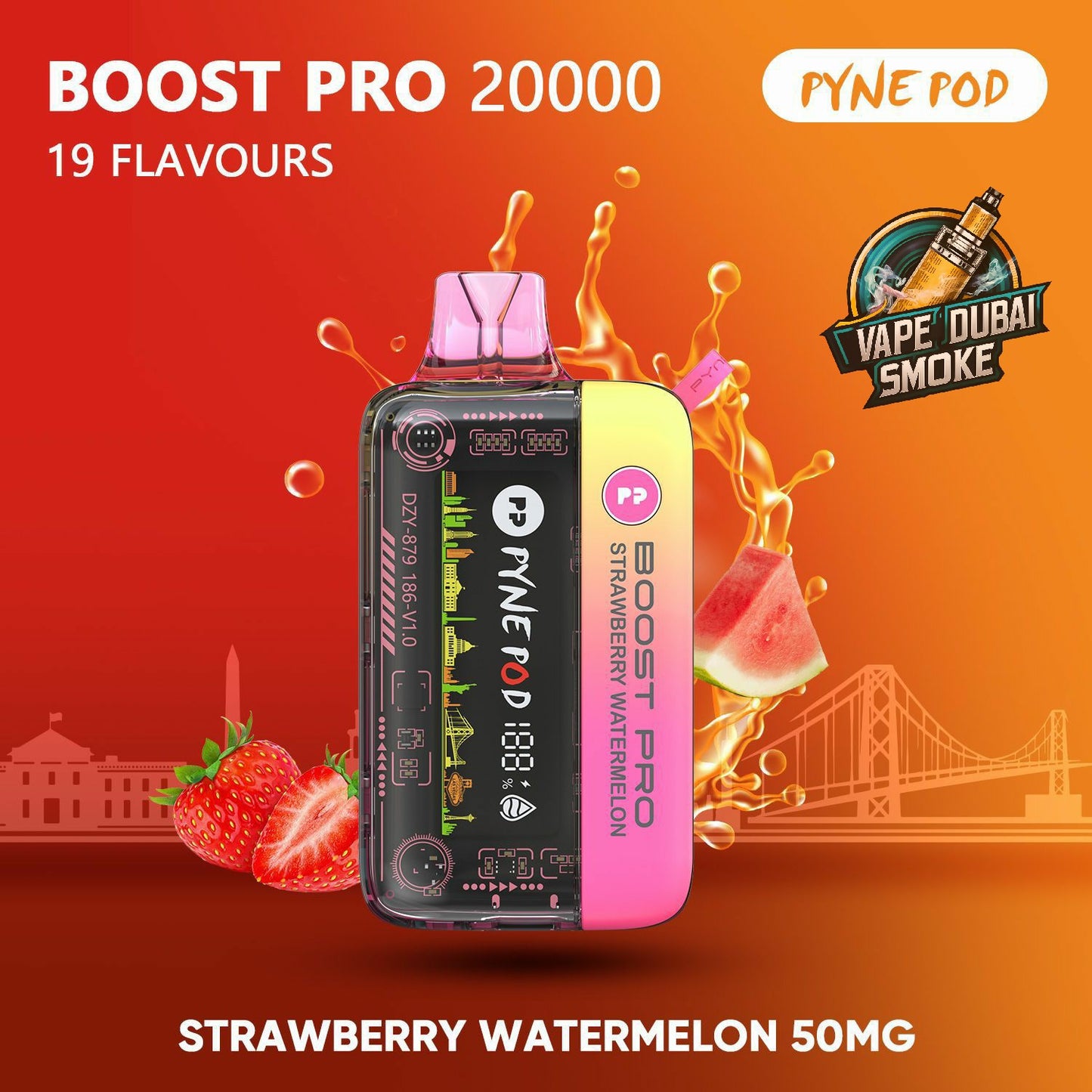 PYNE POD Boost Pro 20000 Puffs Disposable Vape In Dubai