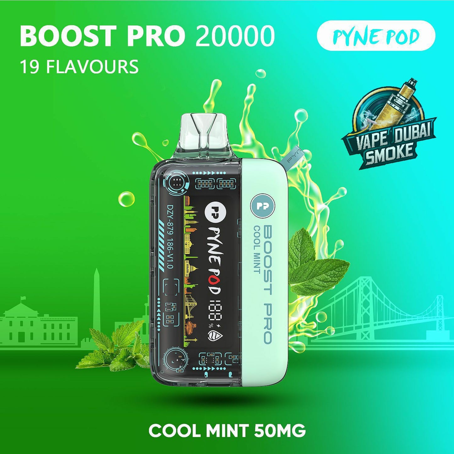 PYNE POD Boost Pro 20000 Puffs Disposable Vape In Dubai