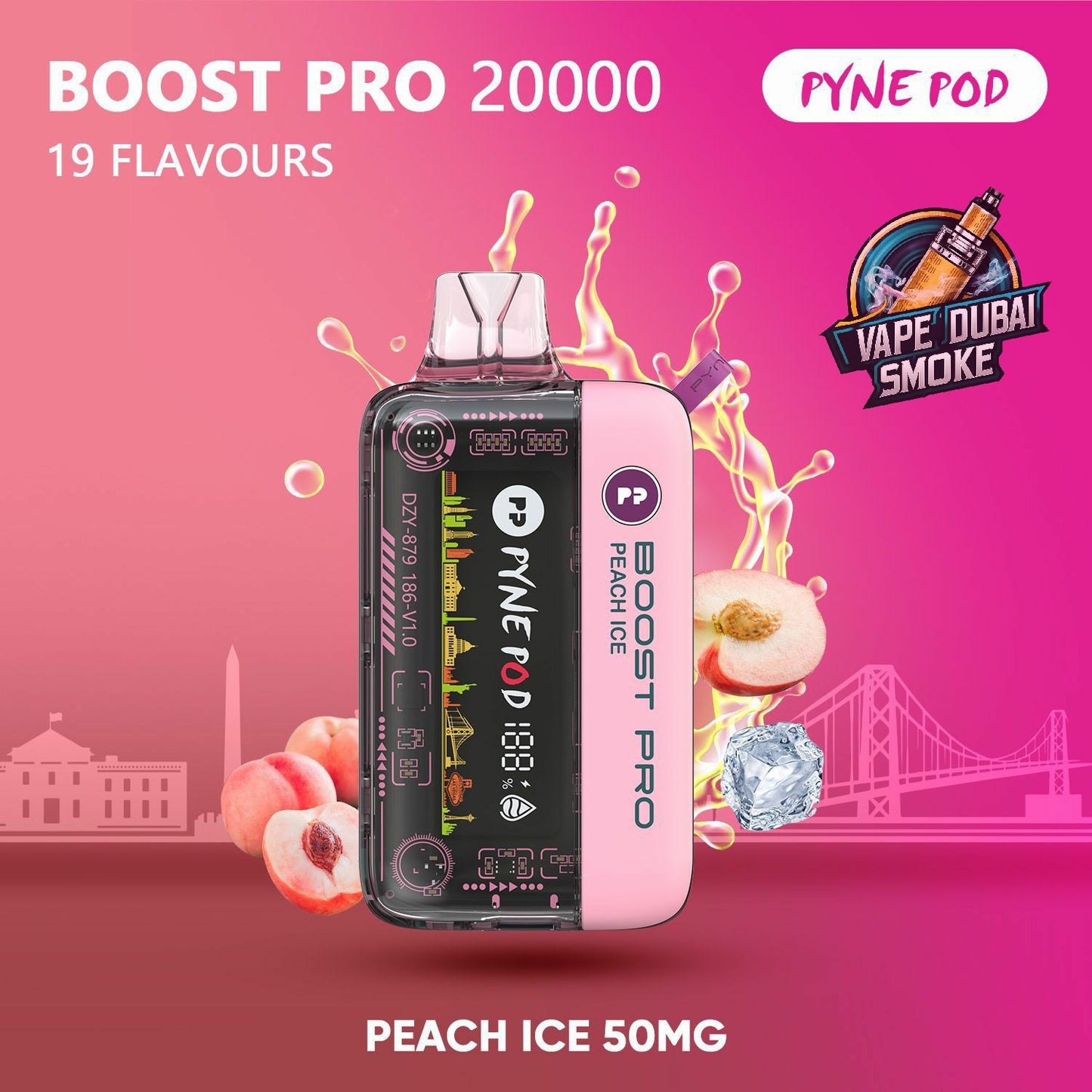 PYNE POD Boost Pro 20000 Puffs Disposable Vape In Dubai