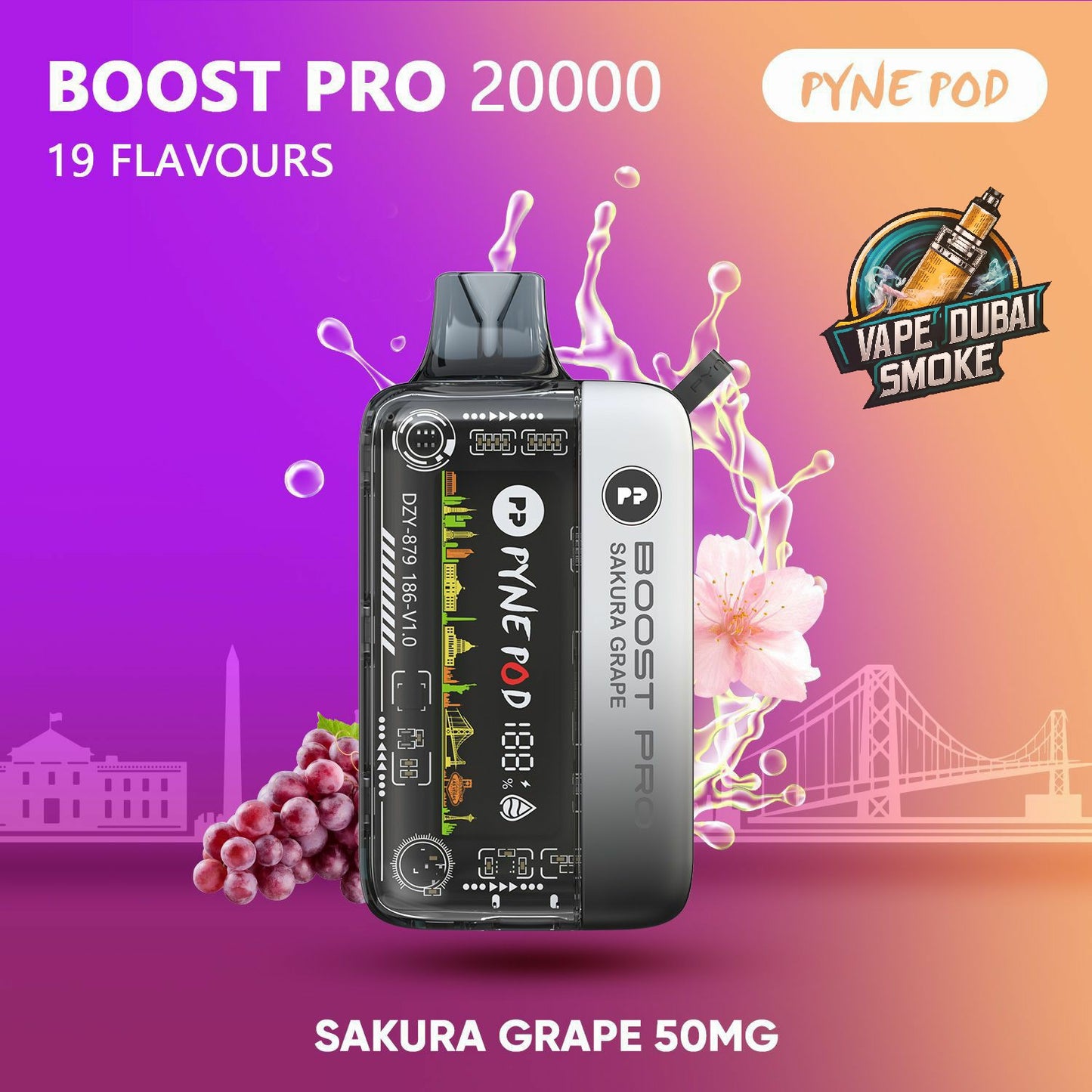 PYNE POD Boost Pro 20000 Puffs Disposable Vape In Dubai