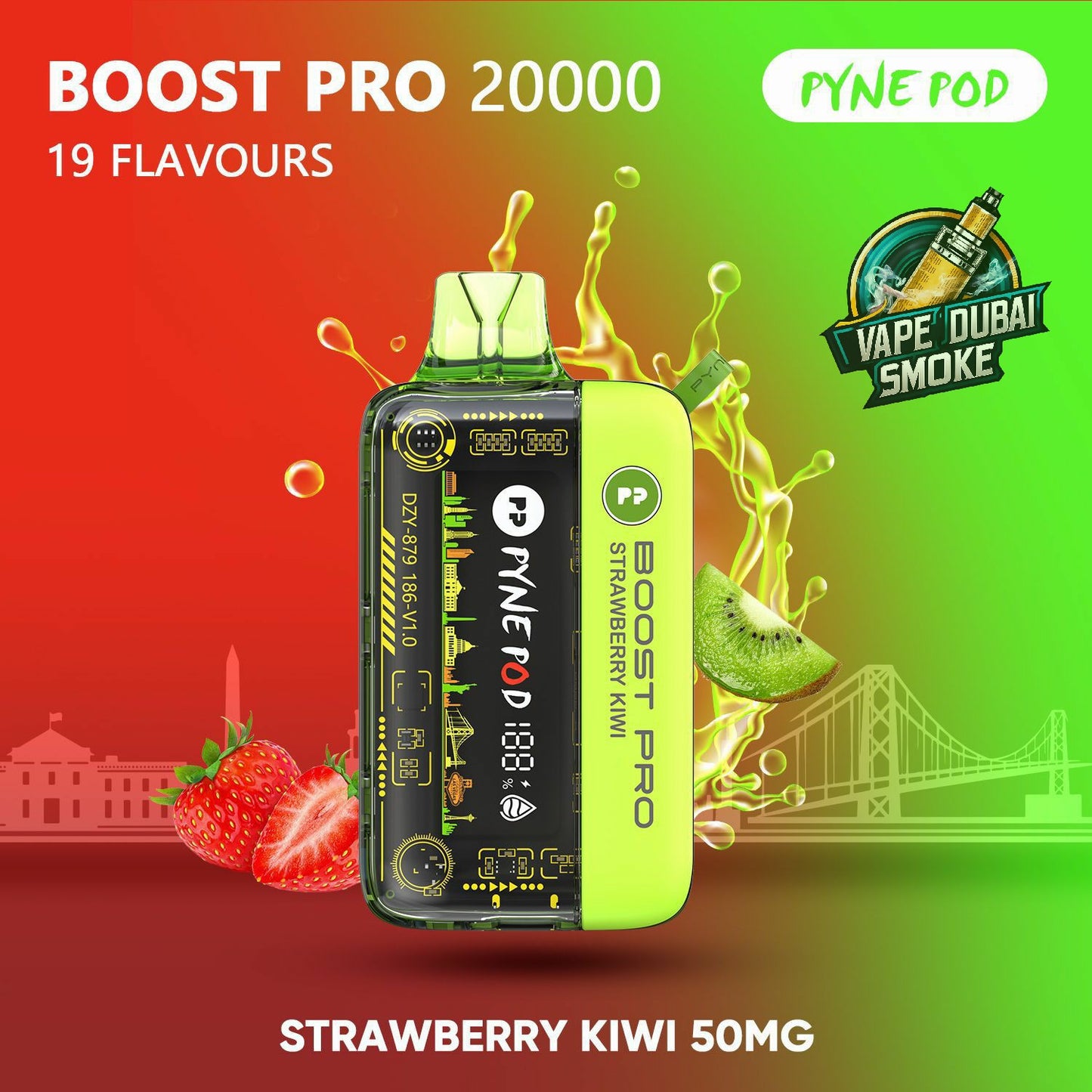 PYNE POD Boost Pro 20000 Puffs Disposable Vape In Dubai