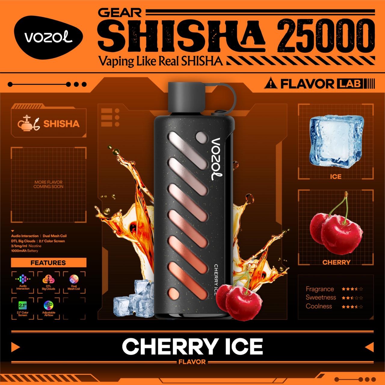 Vozol Gear Shisha 25000 Puffs Disposable Vape In Dubai