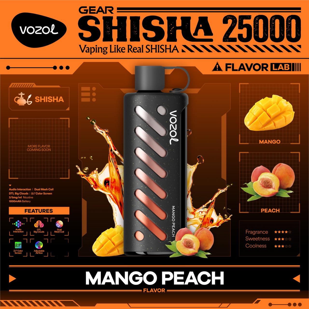 Vozol Gear Shisha 25000 Puffs Disposable Vape In Dubai