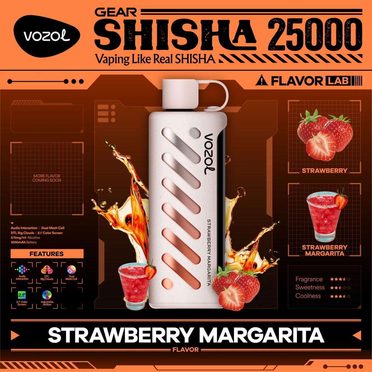 Vozol Gear Shisha 25000 Puffs Disposable Vape In Dubai