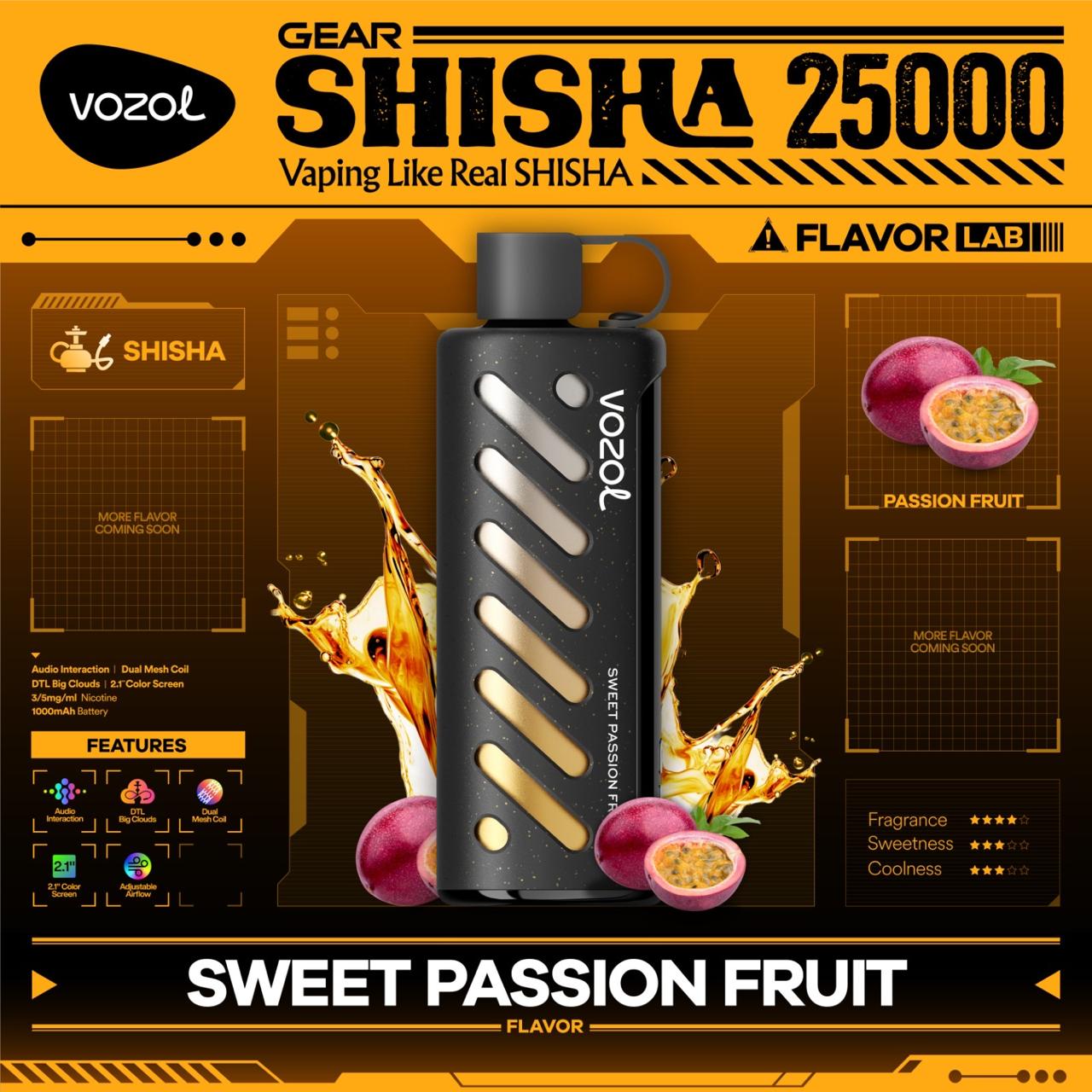 Vozol Gear Shisha 25000 Puffs Disposable Vape In Dubai