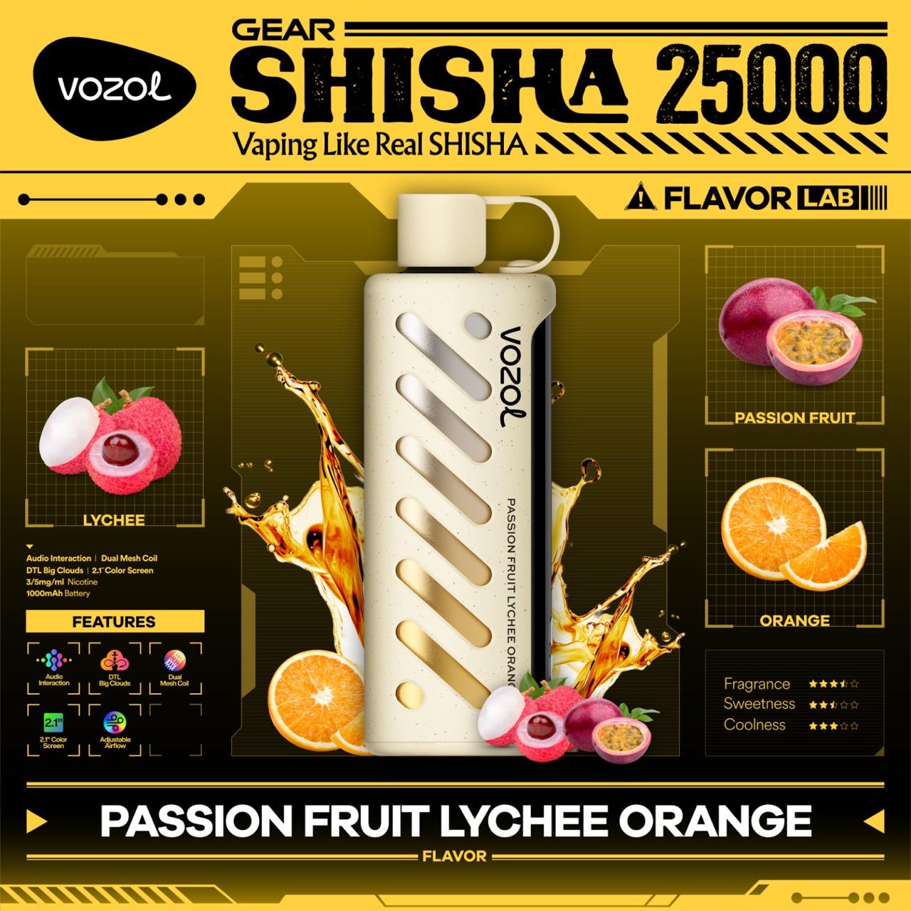 Vozol Gear Shisha 25000 Puffs Disposable Vape In Dubai