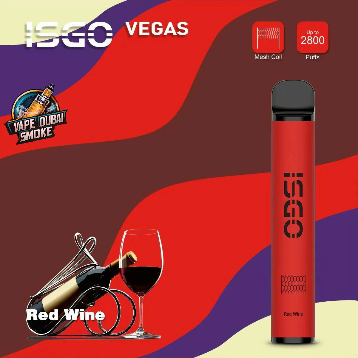 ISGO VEGAS Disposable Vape 2800 Puffs in Dubai