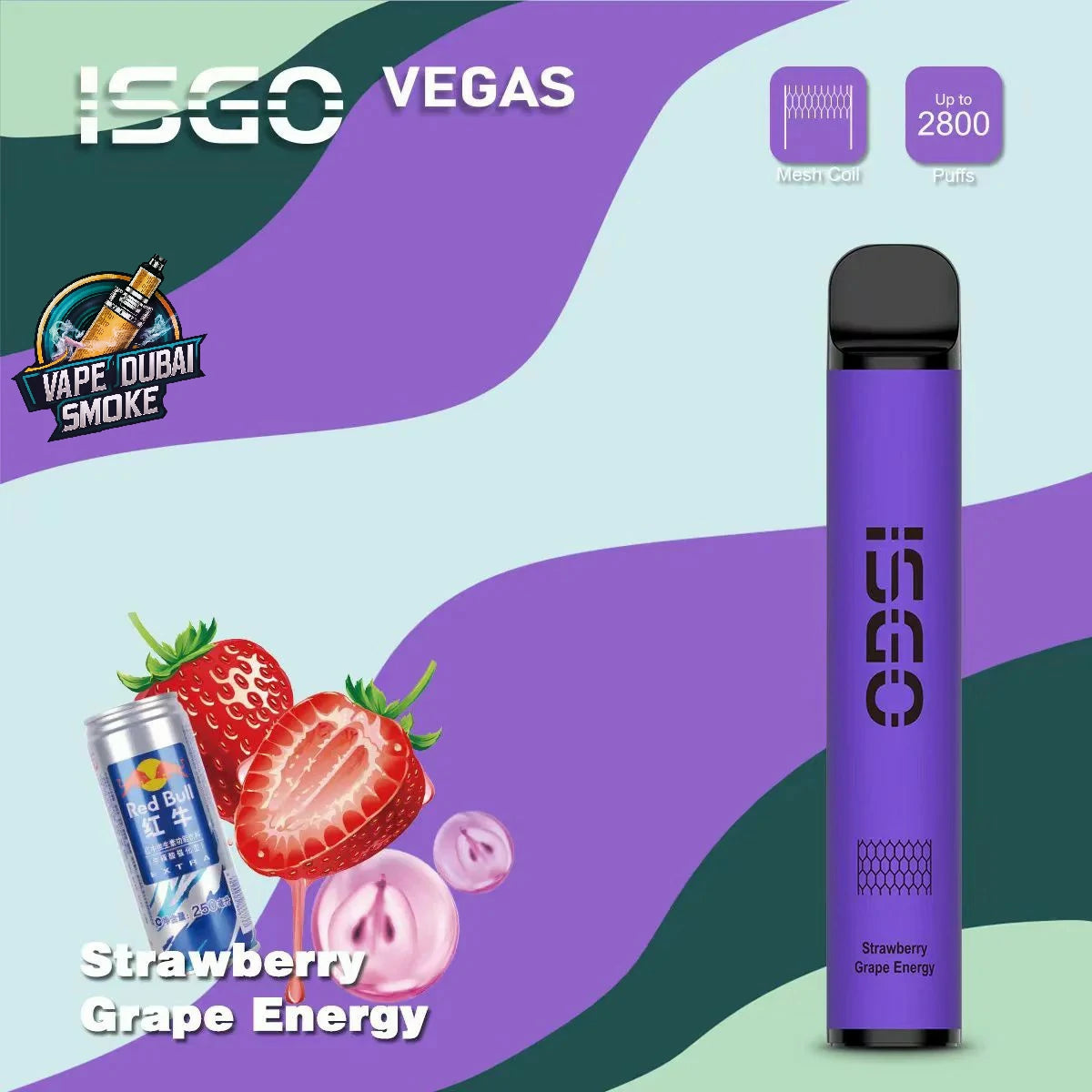 disposable vape las vegas ISGO VEGAS Disposable Vape 2800 Puffs