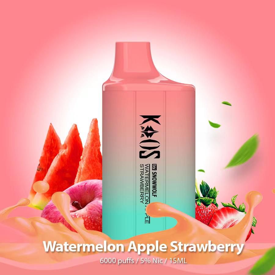 Kaos by SnowWolf 6000 Watermelon Apple Strawberry flavor showcase