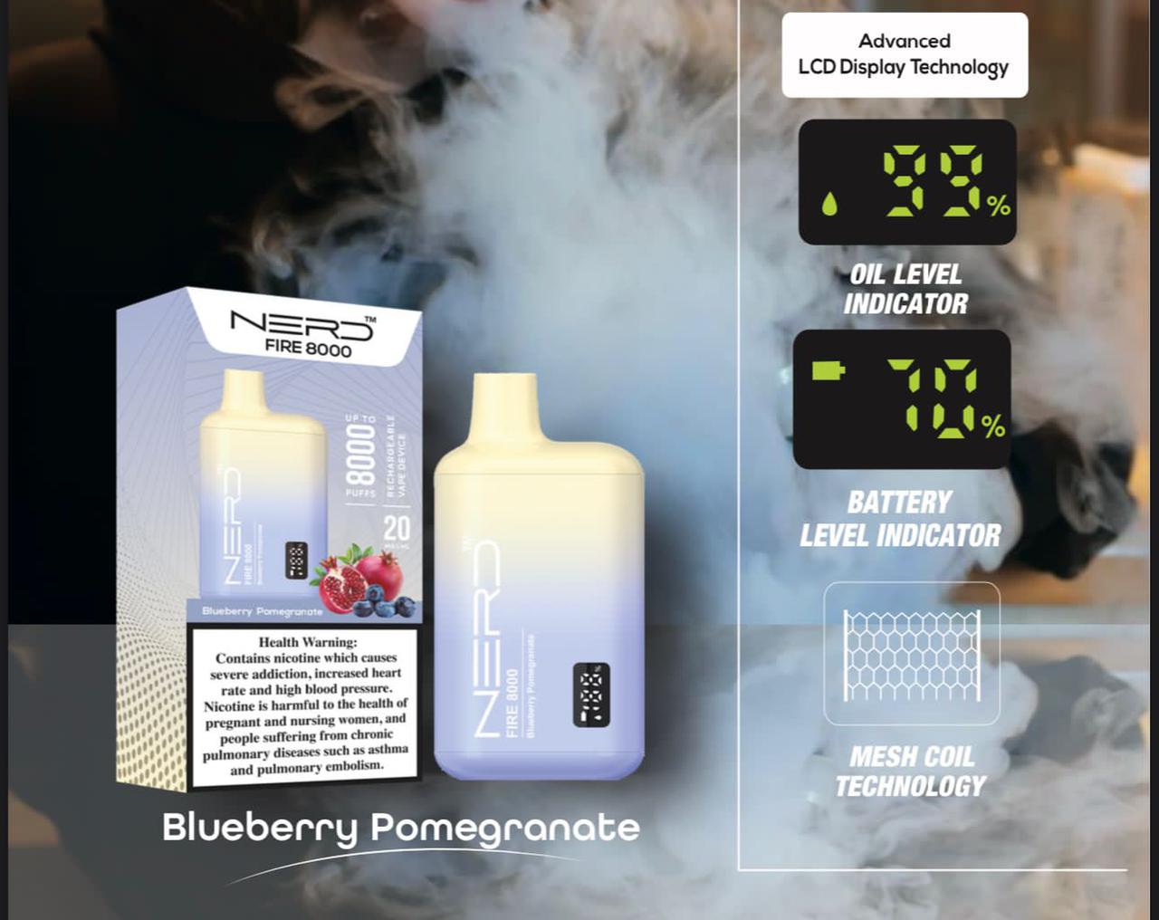 Nerd Fire Disposable Vape 8000 Puffs Nerd Fire Disposable Vape 8000 Puffs