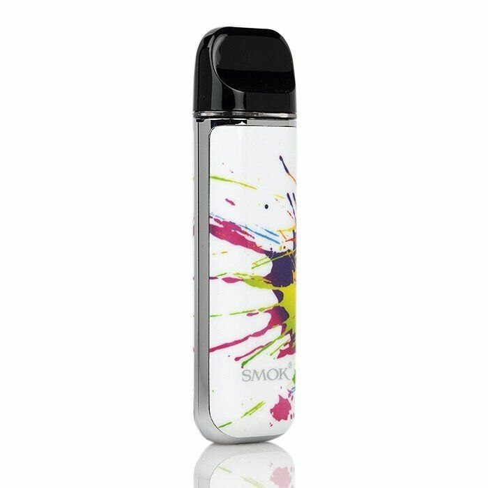 SMOK Novo white paint splash graphic pod vape.