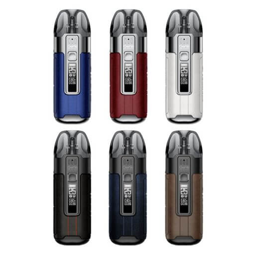 Six VOOPOO Argus Air Pod Kit 900mAh devices in assorted colors with digital screens