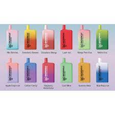 Snowwolf Max 6000 puffs vapes in assorted pastel flavor colors lineup