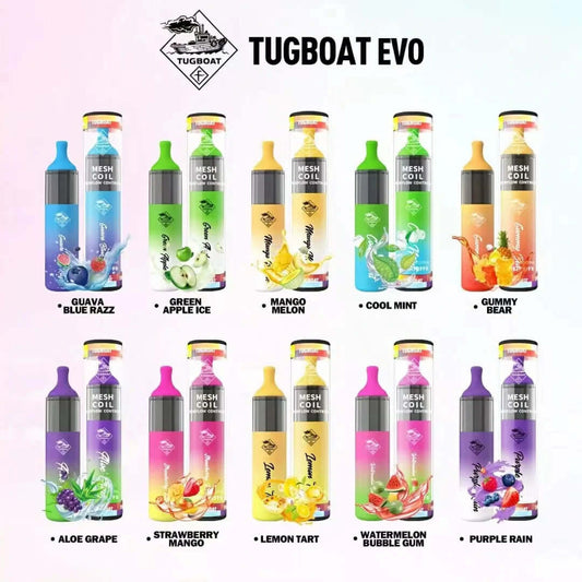 Tugboat Evo 4500 puffs Disposable Vape Best and popular 2023Tugboat Evo