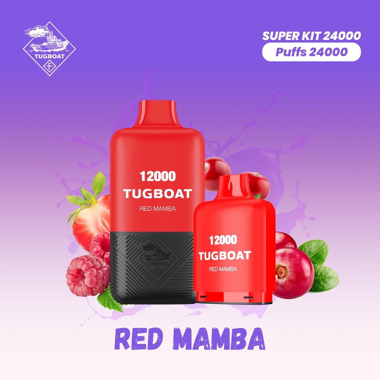 Tugboat Red Mamba disposable vape 12000 puffs