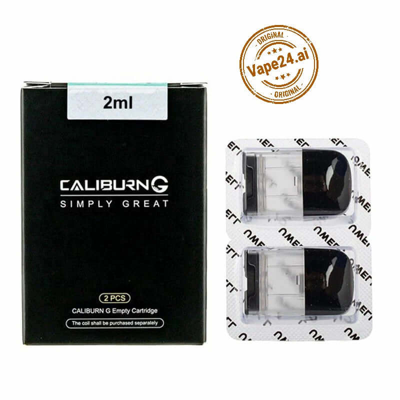 Uwell Caliburn G Replacement Empty Pod Cartridge 2ml (2pcs/pack) - Best Price in Dubai0.8ohm Coil,2pcs Pack,Best Price Dubai,Buy Caliburn G Pods,Caliburn G,Caliburn G Coil Series,Dual Airflow Pods,Empty Pod 2ml,Pod Kit Accessory,Replacement Pod Cartridge,