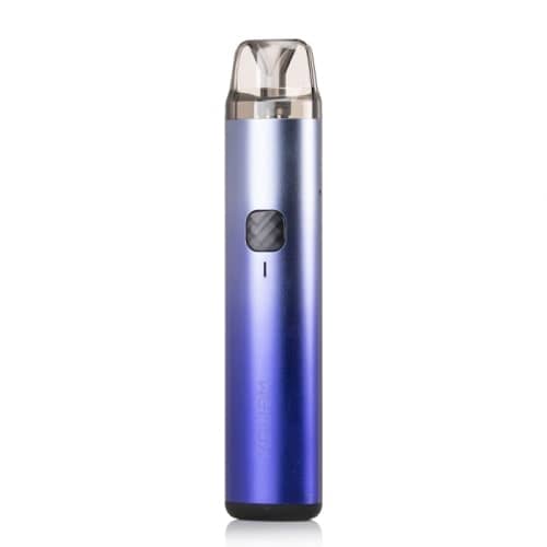 Wenax H1 gradient blue purple pod device with clear pod.