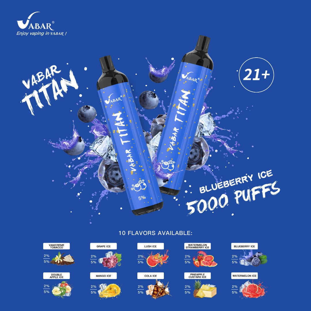 VABAR TITAN DISPOSABLE VAPE 5000 PUFFSVABAR