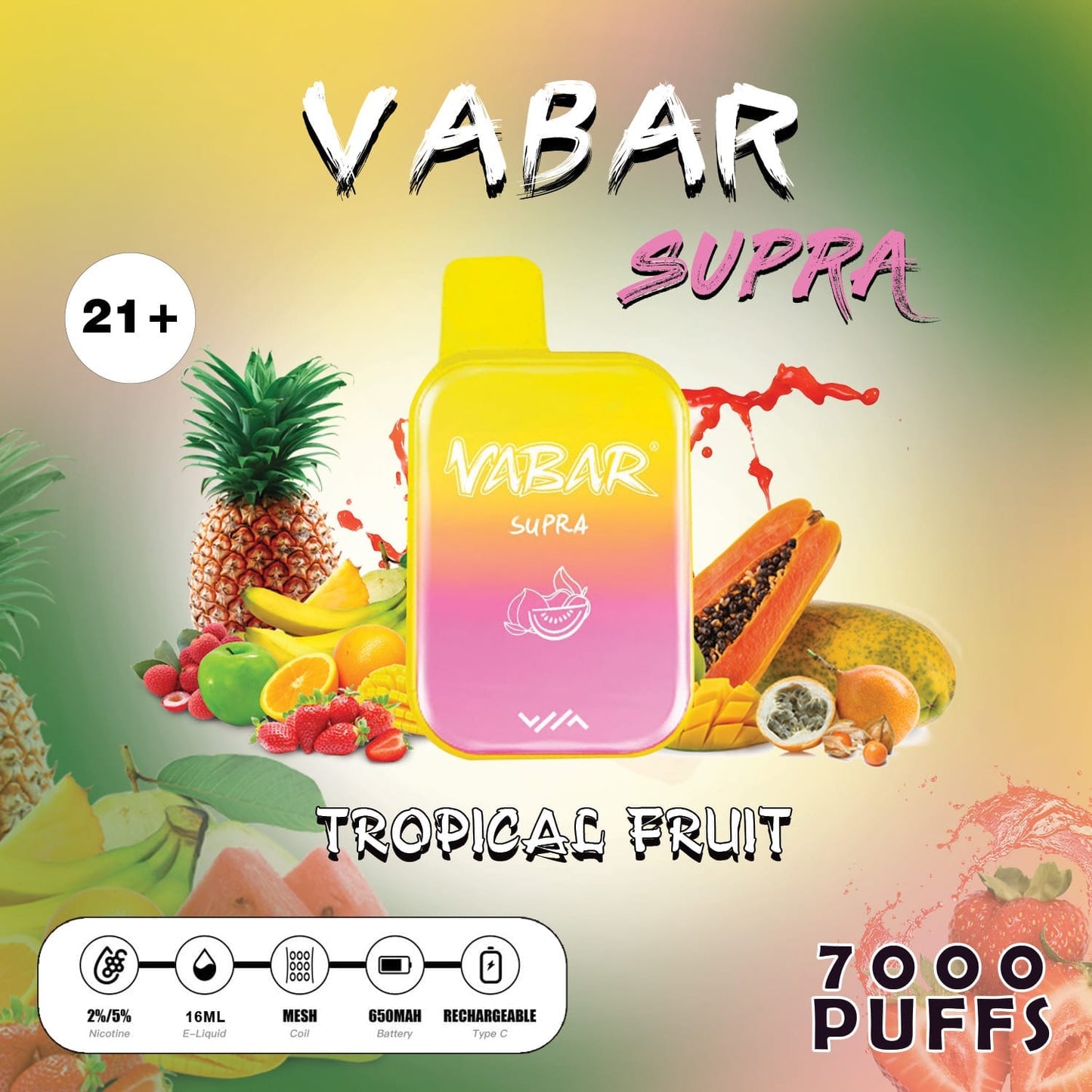 Vabar Supra 7000 Puffs Disposable in UAE 2023