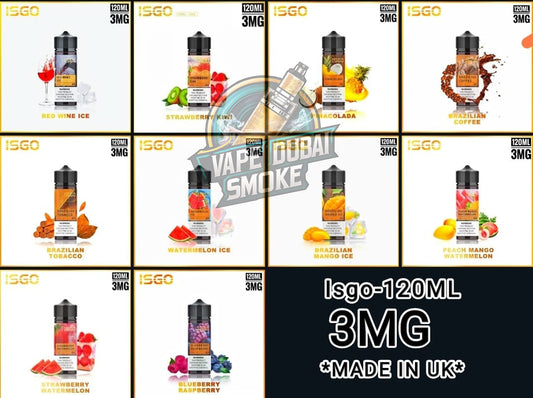 Isgo 3mg E-Liquid 120ml in Dubai