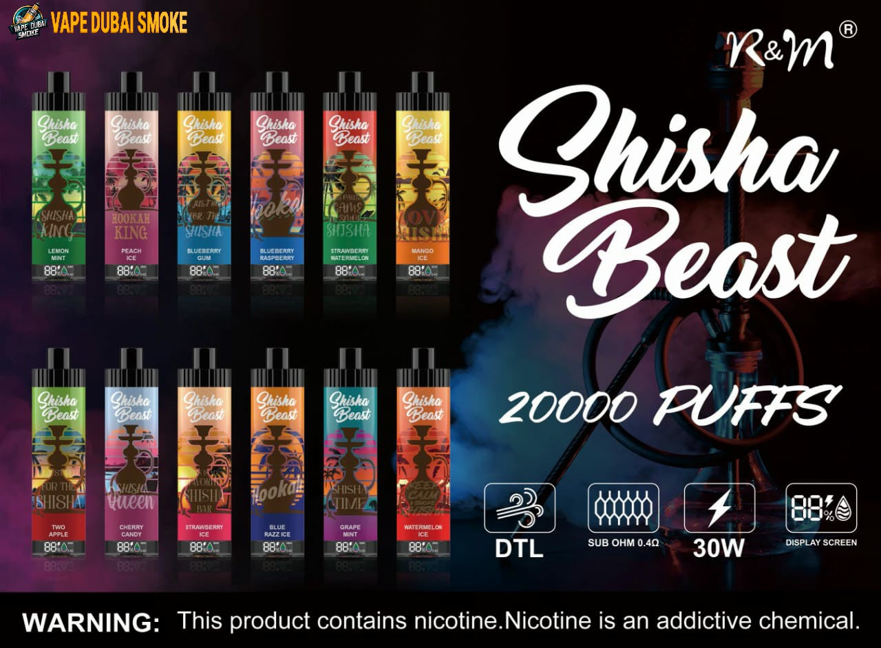 R&M Shisha Beast 20000 Puffs Disposable Vape in Dubai