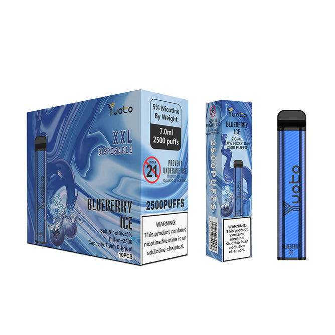 YUOTO XXL DISPOSABLE VAPE 2500 PUFFS