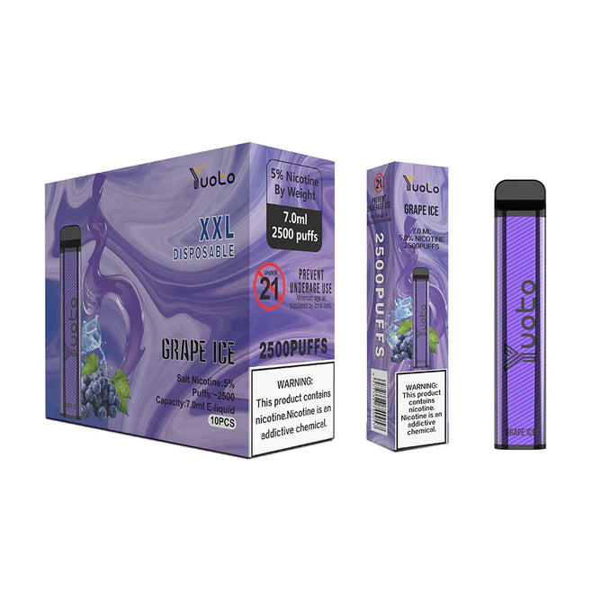 YUOTO XXL DISPOSABLE VAPE 2500 PUFFS