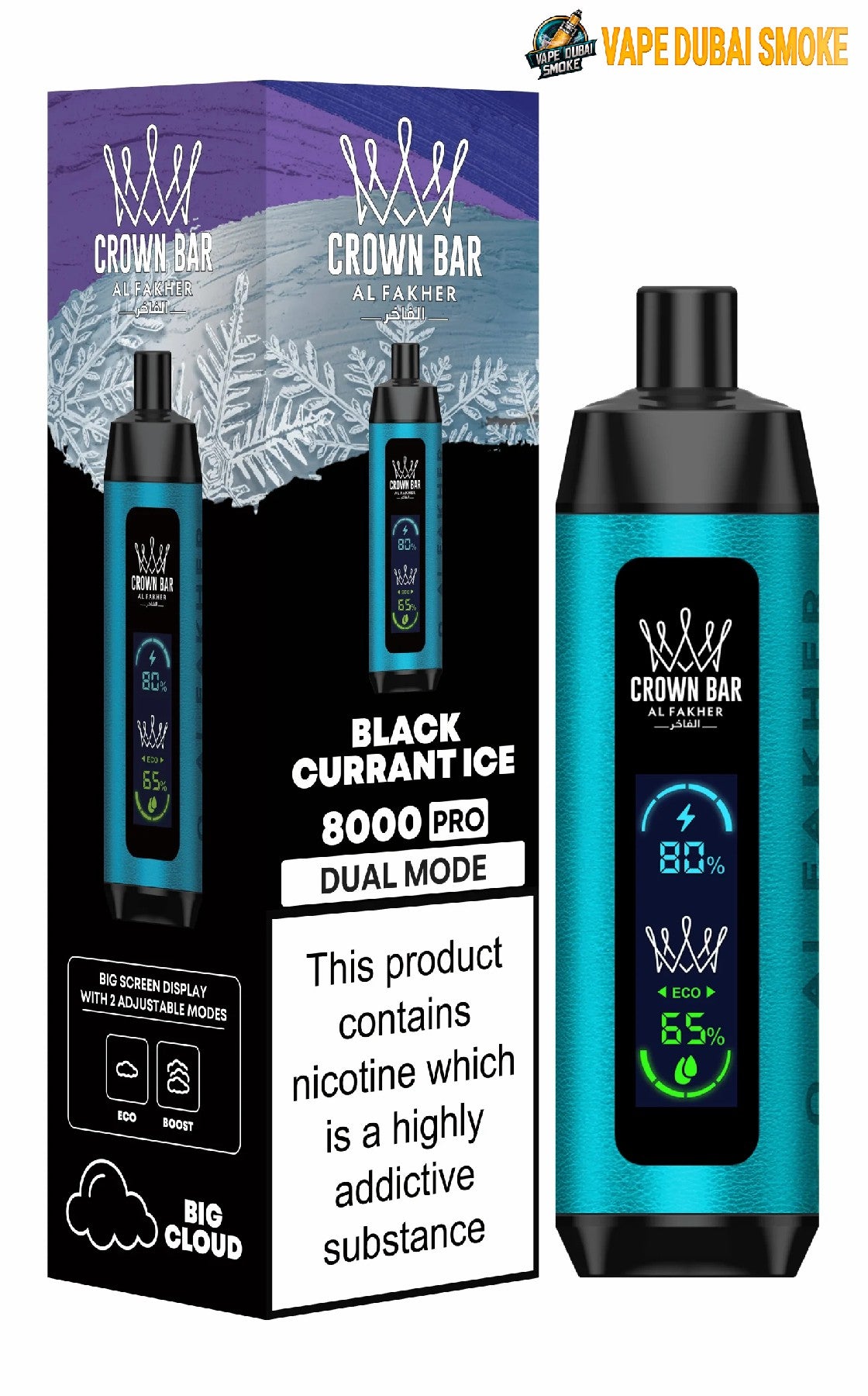 al fakher vape amazon Al Fakher Crown Bar Disposable Vape Device [8000 Puffs] - 10PK