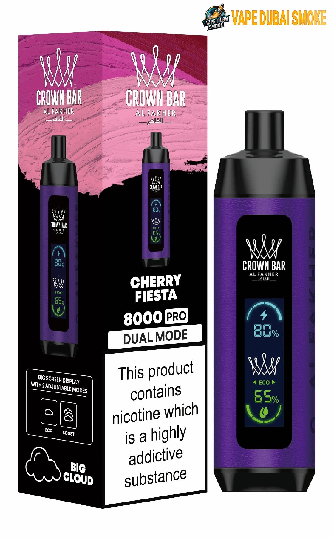 Al Fakher Pro 8000 Puffs Crown Bar Disposable Al Fakher Pro 8000 Puffs Crown Bar Disposable