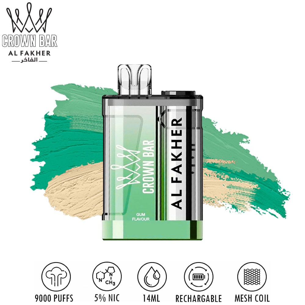 Buy Al Fakher Crown Bar 9000 Puffs Crystal Disposable Vape in UAE