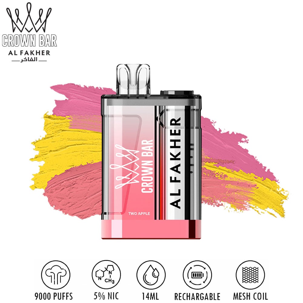 Buy Al Fakher Crown Bar 9000 Puffs Crystal Disposable Vape in UAE