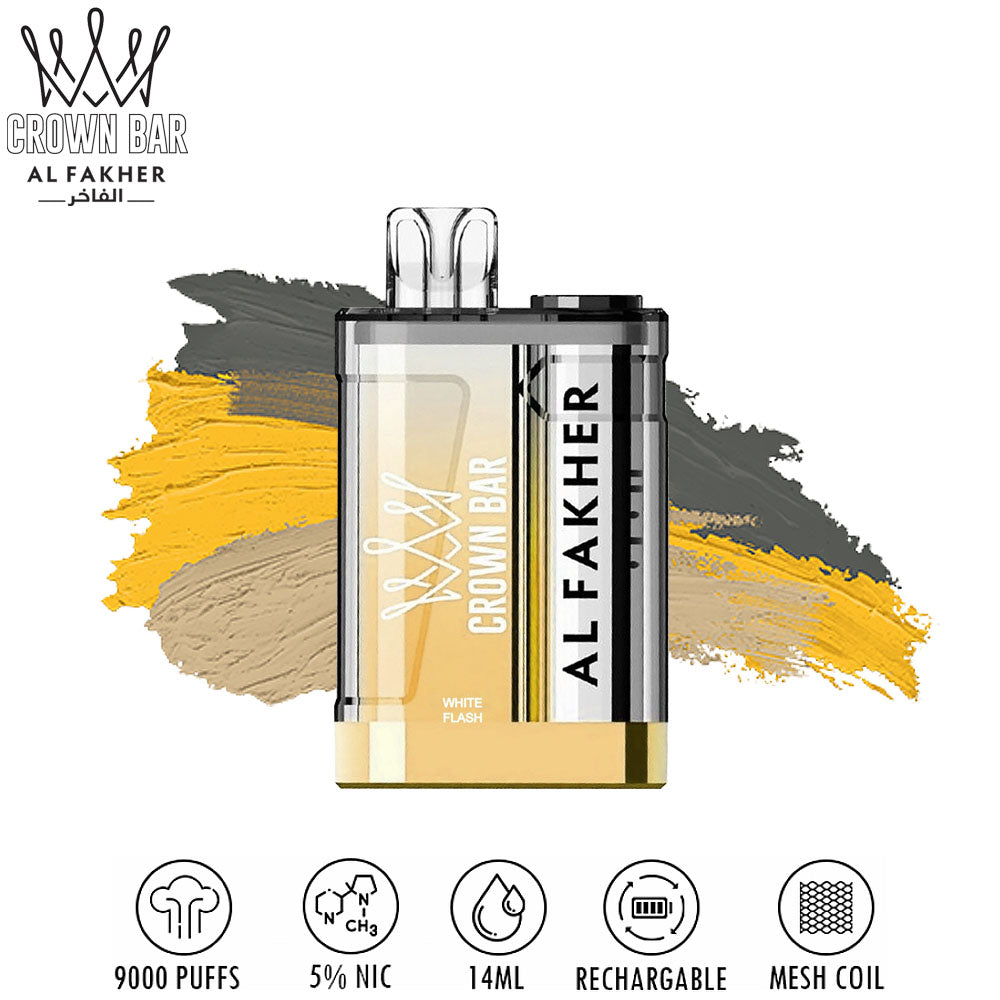 Buy Al Fakher Crown Bar 9000 Puffs Crystal Disposable Vape in UAE