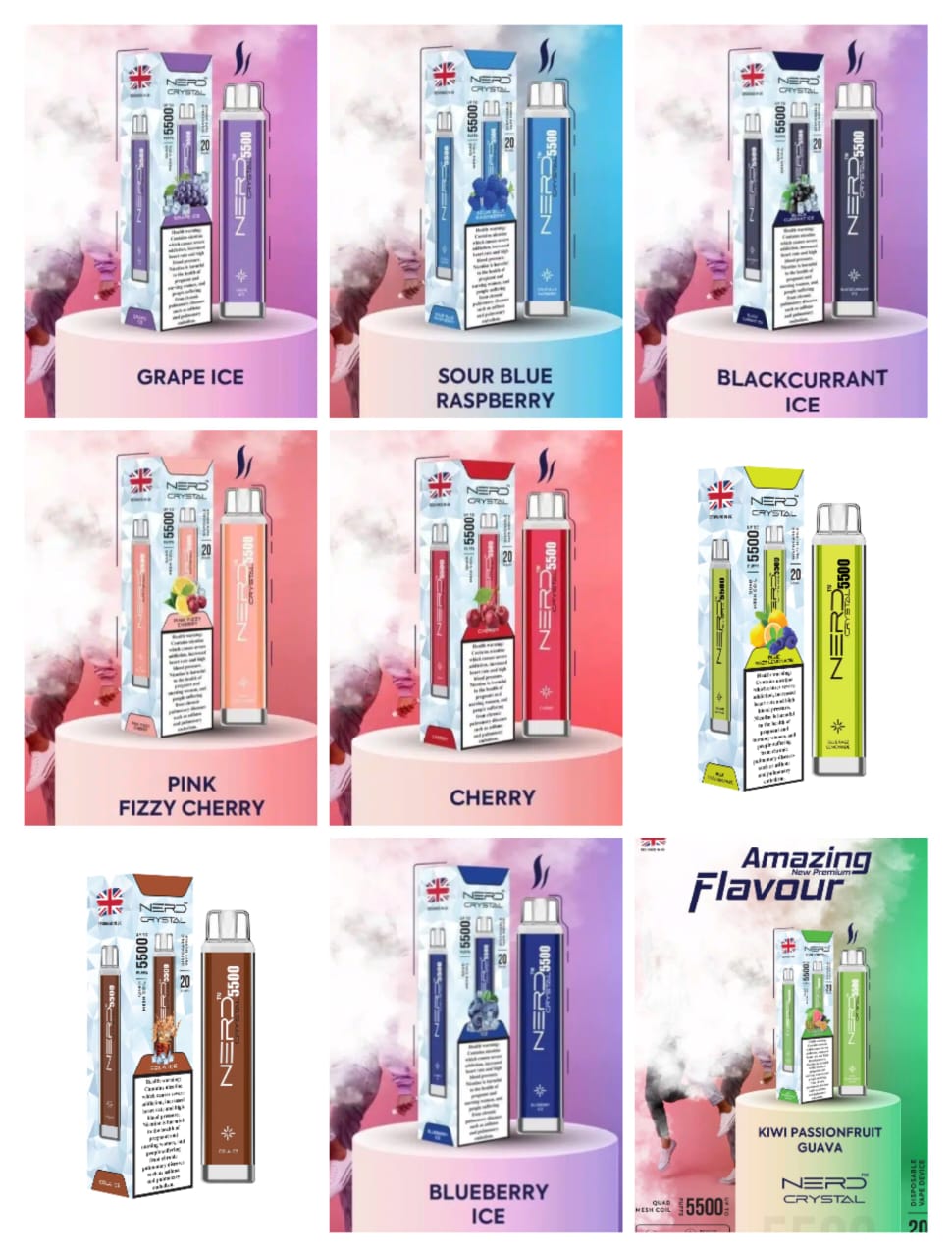 NERD Crystal Disposable vape 5500 Puffs NERD Crystal Disposable vape 5500 Puffs