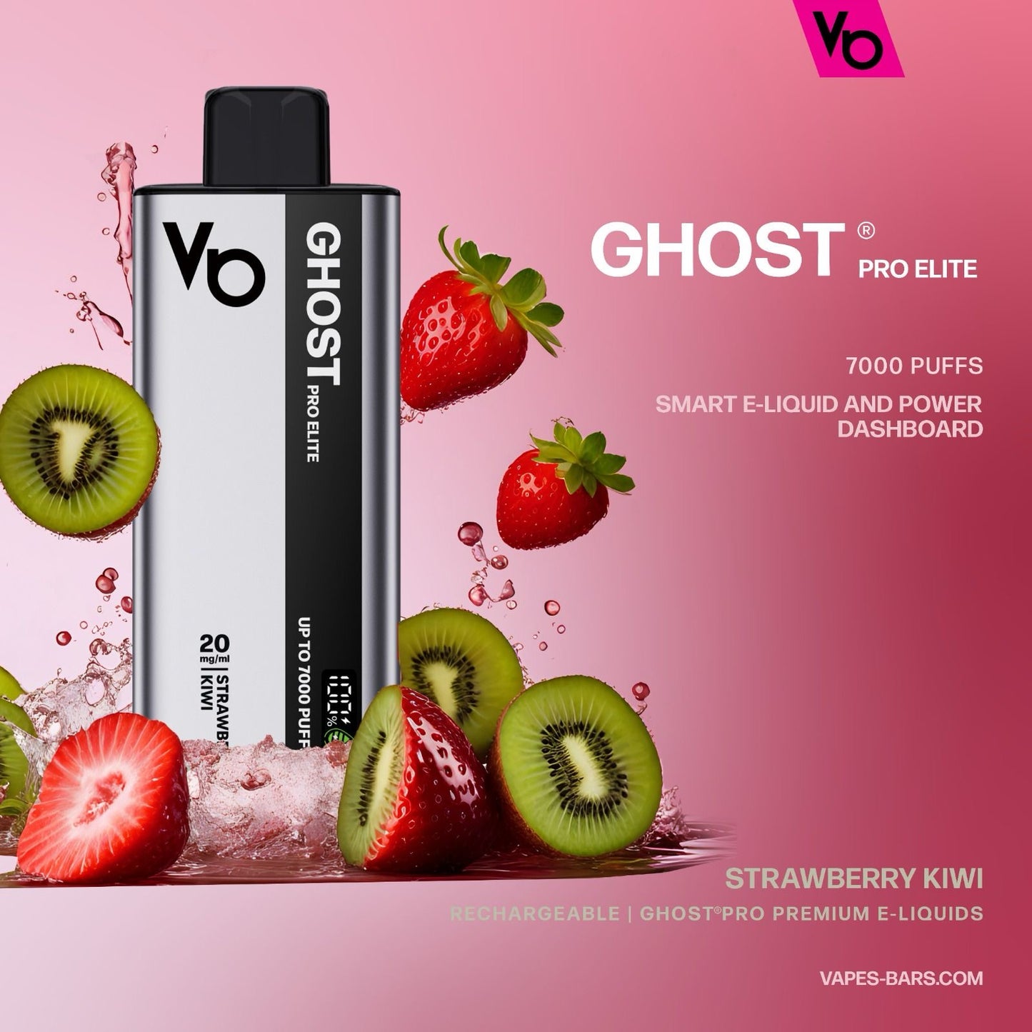 VAPES BARS Ghost Pro Elite Disposable 7000 Puffs