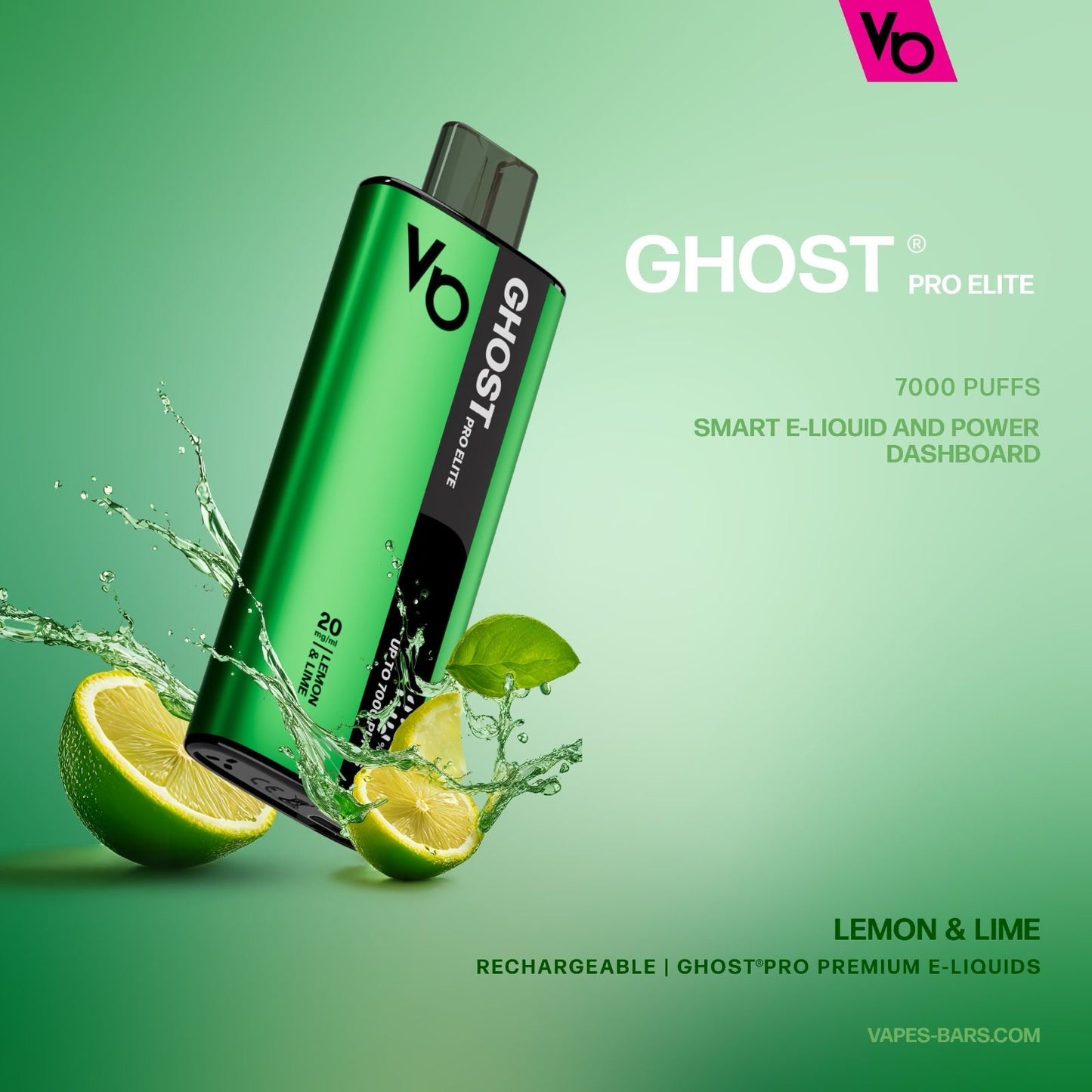 VAPES BARS Ghost Pro Elite Disposable 7000 Puffs