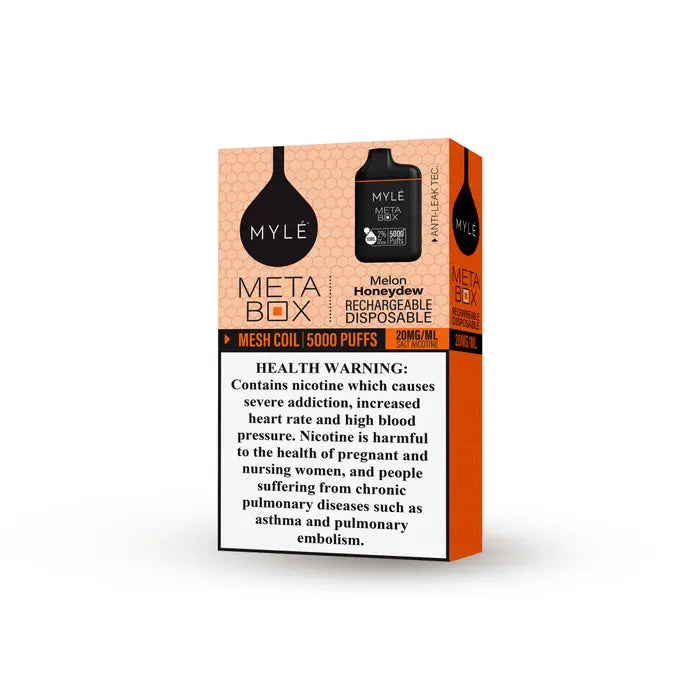 MYLE Meta Box 5000 PUFFS 20mg - 2% Nicotine Disposable Vape in Dubai