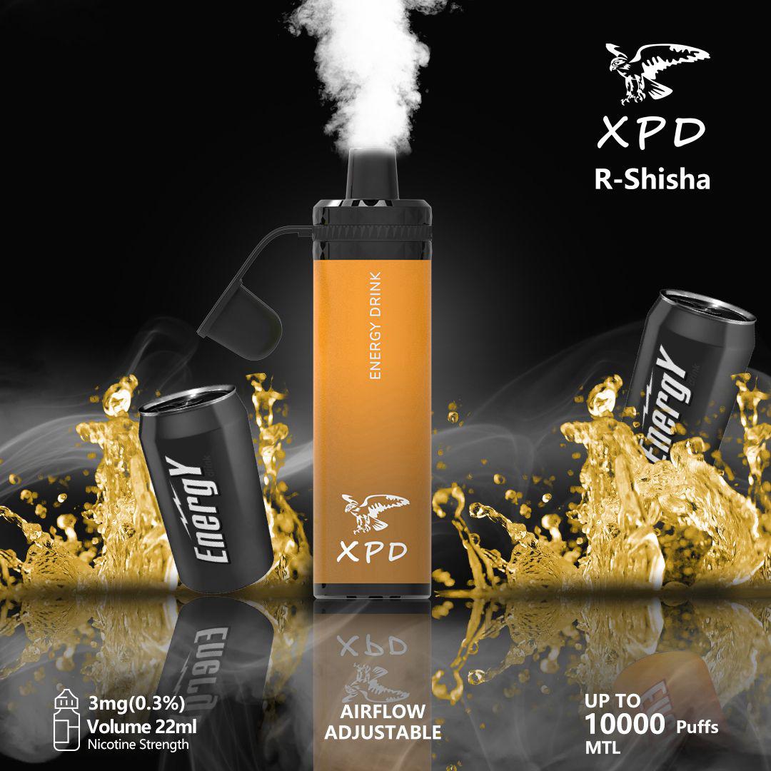 XPD BAR R Shisha 10000 Puffs Disposable Vape 3mg Nicotine In UAE